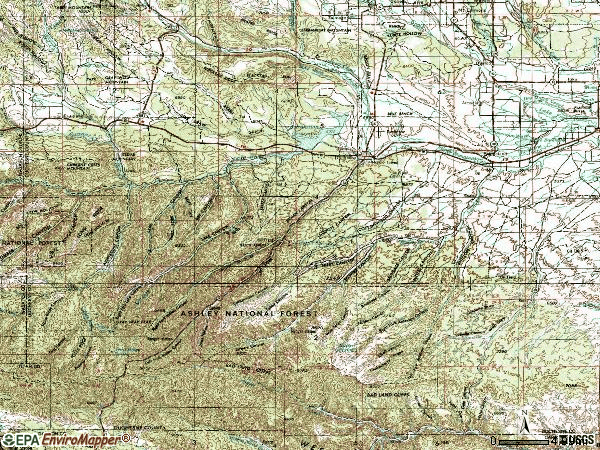 Zip code 84021 topographic map
