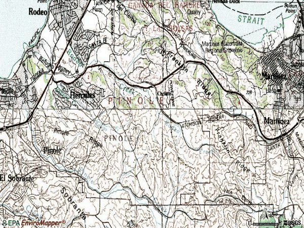 Zip code 94547 topographic map