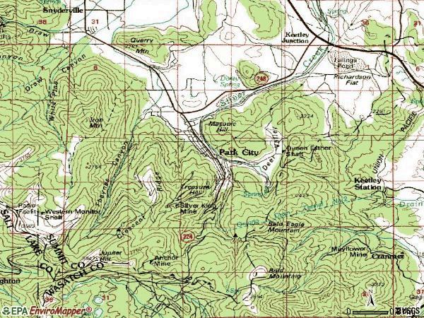 Zip code 84060 topographic map