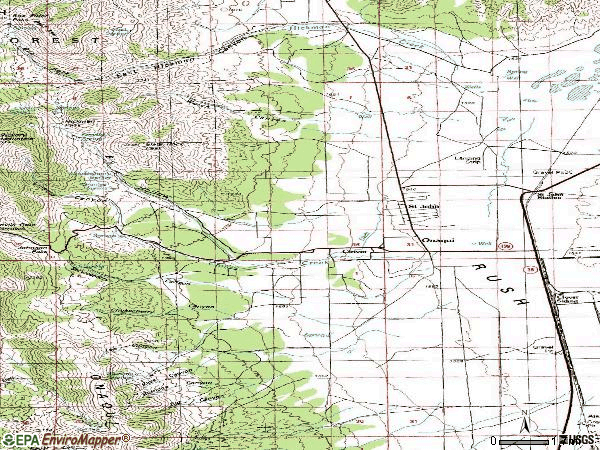 Zip code 84069 topographic map
