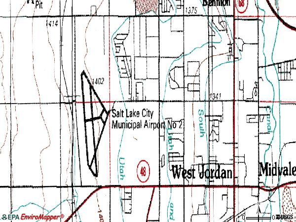 Zip code 84084 topographic map