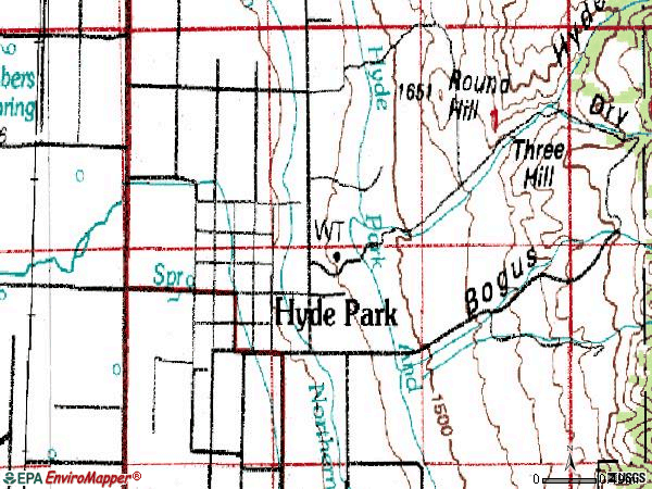 Zip code 84318 topographic map