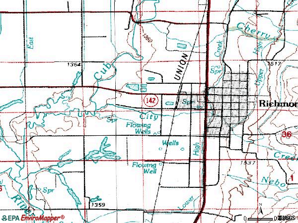 Zip code 84333 topographic map