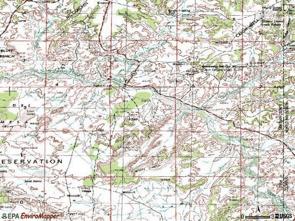 Zip code 84534 topographic map