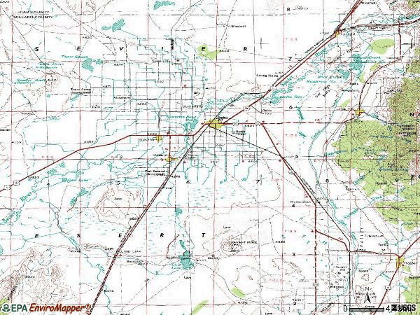 Zip code 84624 topographic map
