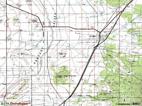 Zip code 84636 topographic map