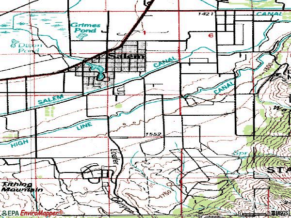 Zip code 84653 topographic map