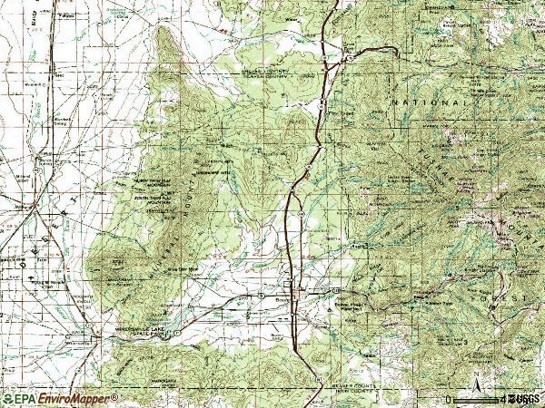 Zip code 84713 topographic map
