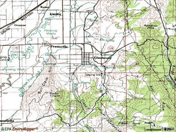Zip code 84730 topographic map