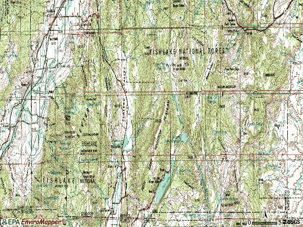 Zip code 84754 topographic map