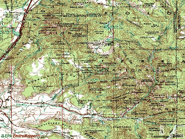 Zip code 84779 topographic map