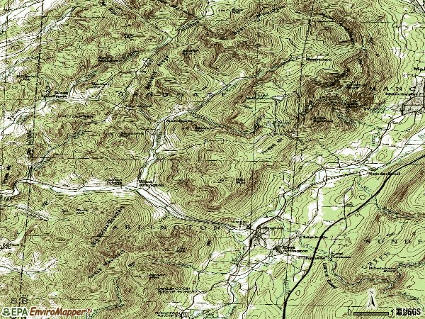 Zip code 05250 topographic map