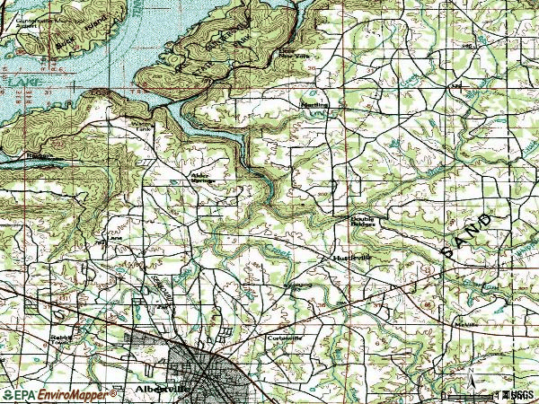 Zip code 35951 topographic map