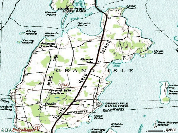 Zip code 05458 topographic map