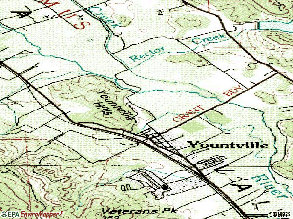 Zip code 94599 topographic map