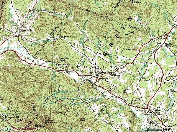 Zip code 05656 topographic map