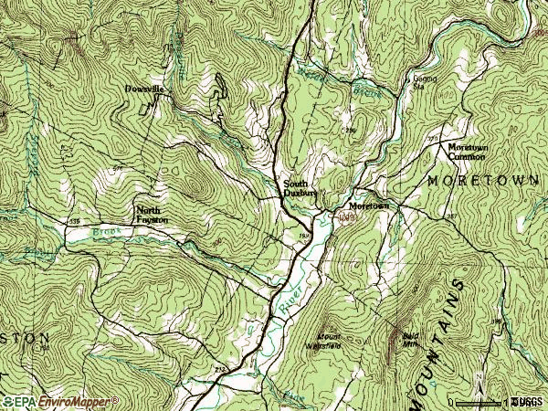 Zip code 05660 topographic map