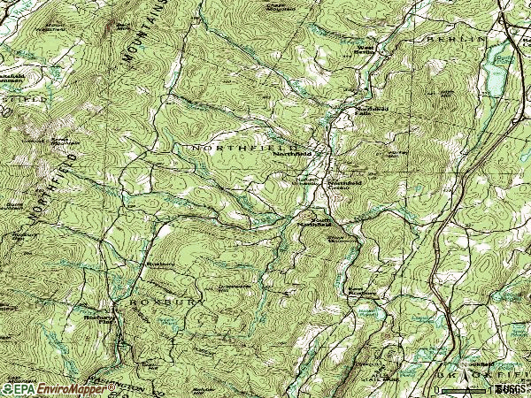 Zip code 05663 topographic map