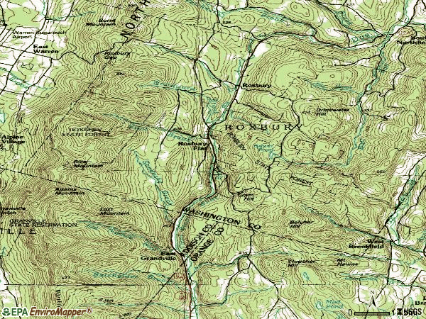 Zip code 05669 topographic map