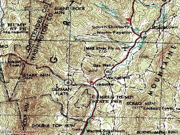 Zip code 05673 topographic map