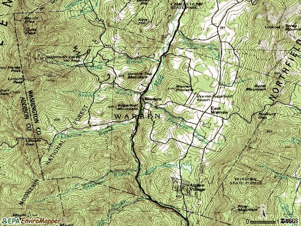 Zip code 05674 topographic map