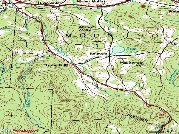 Zip code 05730 topographic map