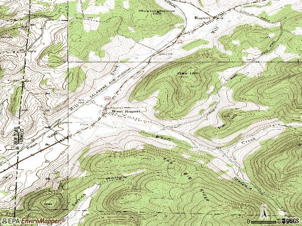 Zip code 05776 topographic map