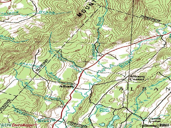 Zip code 05820 topographic map
