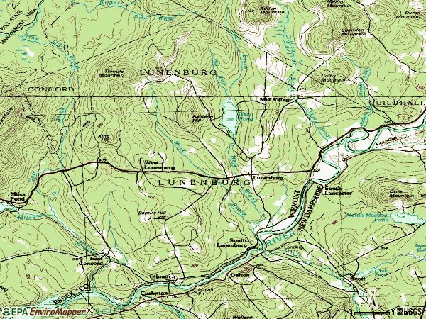 Zip code 05906 topographic map