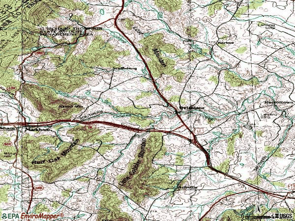 Zip code 20144 topographic map