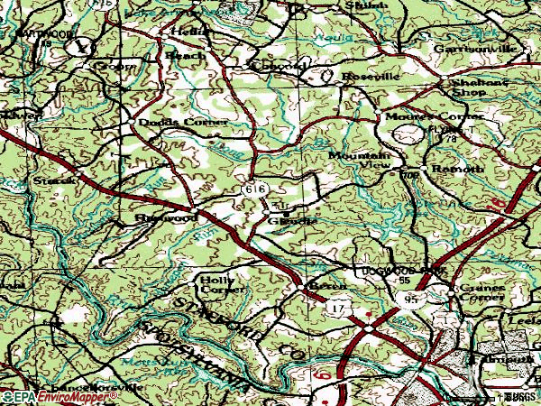Fredericksburg Va Map. Zip code 22406 topographic map