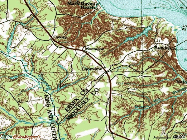 Zip code 22504 topographic map