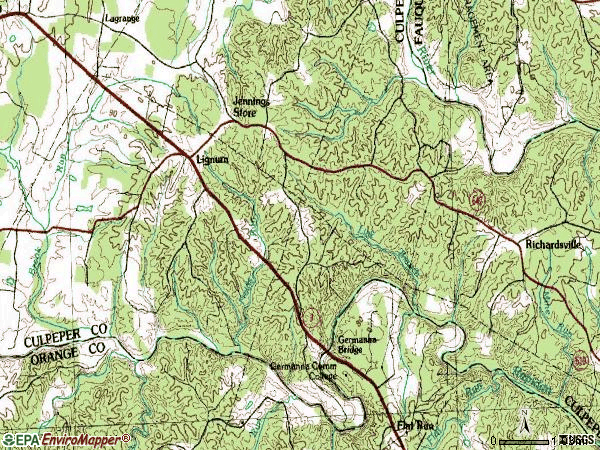Zip code 22726 topographic map