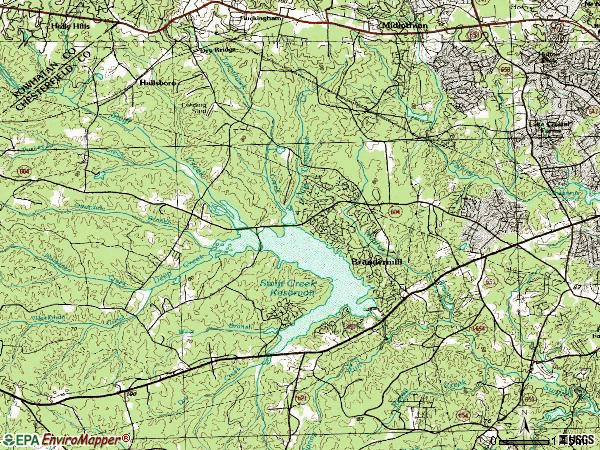 Zip code 23112 topographic map