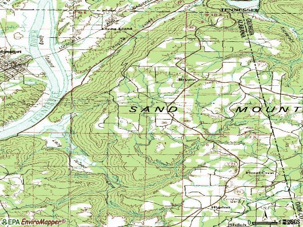 Zip code 35958 topographic map