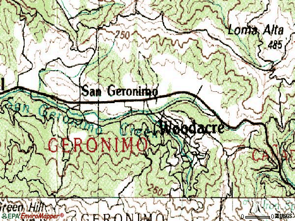 Zip code 94963 topographic map