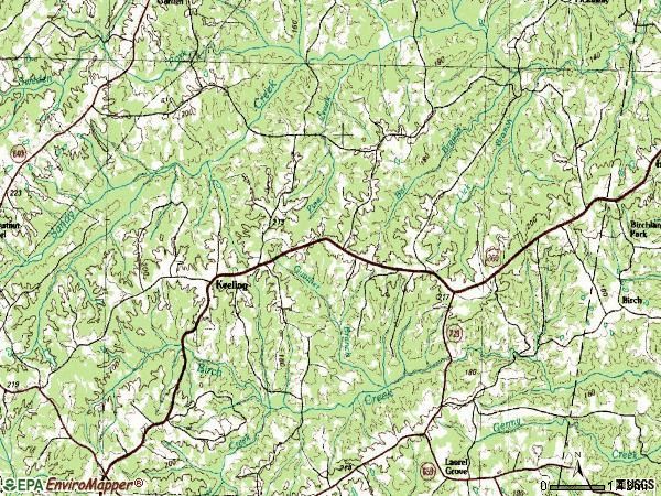 Zip code 24566 topographic map