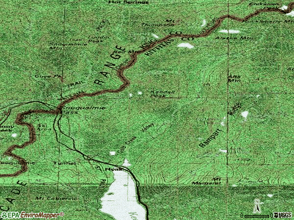 Zip code 98068 topographic map