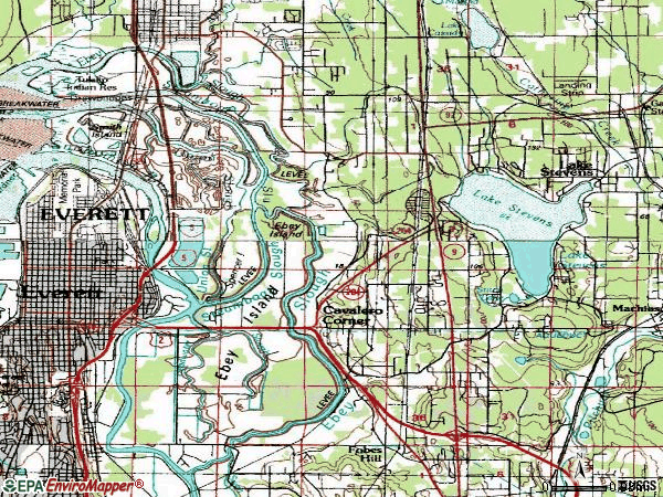 Zip code 98205 topographic map