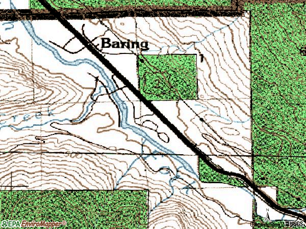 Zip code 98224 topographic map