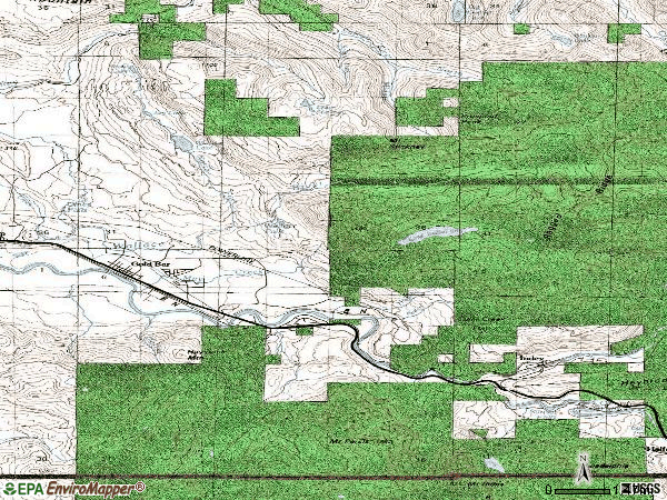 Zip code 98251 topographic map