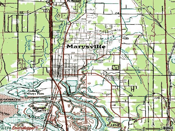 Zip code 98270 topographic map