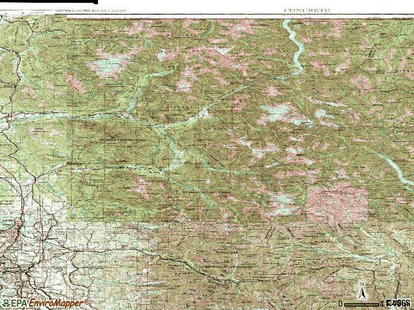 Zip code 00982 topographic map