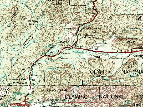 Zip code 98305 topographic map