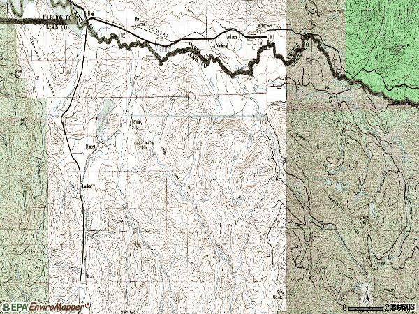 Zip code 98355 topographic map