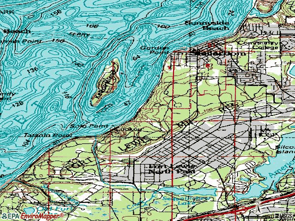 Zip code 98388 topographic map