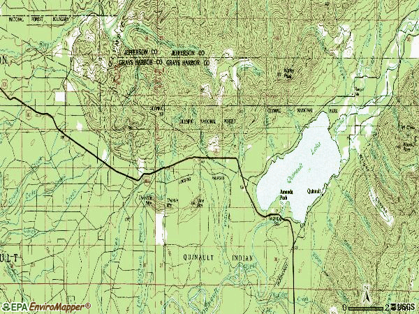 Zip code 98526 topographic map
