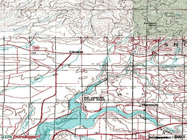 Zip code 98533 topographic map
