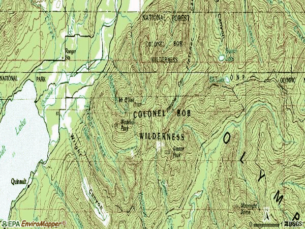 Zip code 98575 topographic map