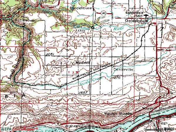 Zip code 98613 topographic map